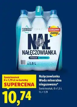 Lidl Nałęczowianka Woda mineralna niegazowana (sześciopak 6x1,5L) oferta