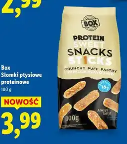 Lidl Słomki ptysiowe proteinowe 100 g Box oferta