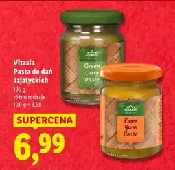 Lidl Vitasia Pasta do dań azjatyckich (Green curry / Tom Yum) oferta