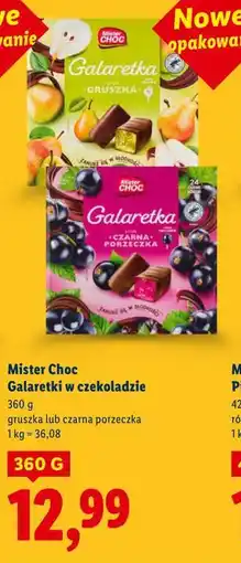Lidl Galaretki w czekoladzie Mister Choc oferta