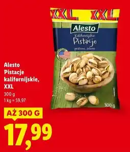 Lidl Pistacje kalifornijskie, XXL Alesto oferta