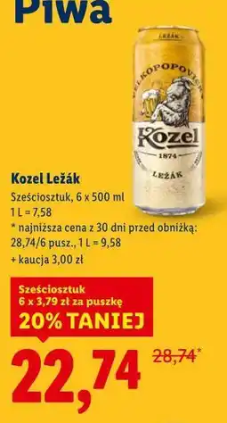 Lidl Kozel Leżák oferta