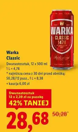 Lidl Warka Classic oferta