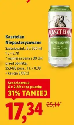 Lidl Kasztelan Niepasteryzowane oferta