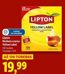 Lidl Lipton Herbata czarna Yellow Label (120 torebek) oferta