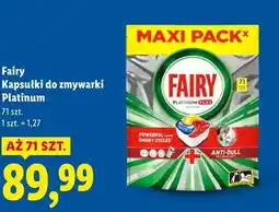 Lidl Fairy Kapsułki do zmywarki Platinum oferta