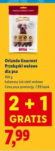 Lidl Orlando Gourmet Przekąski wołowe dla psa oferta
