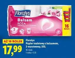 Lidl Floralys Papier toaletowy z balsamem, 3-warstwowy, XXL oferta