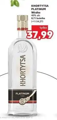 Kaufland Wódka Khortytsa Platinium oferta