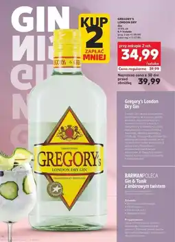 Kaufland Gin Gregory's oferta
