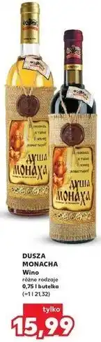 Kaufland Wino Dusza Monacha oferta