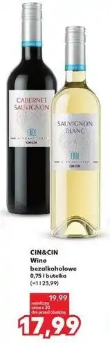 Kaufland Wino Cin&Cin Sauvignon Blanc Free oferta