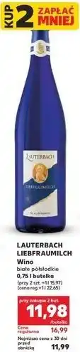 Kaufland Wino Lauterbach Liebfraumilch oferta