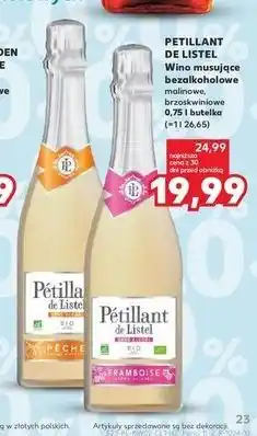 Kaufland Wino brzoskwiniowe Petillant De Listel oferta