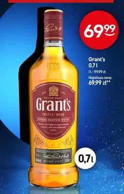 Żabka Grant's Triple Wood Blended Scotch Whisky oferta