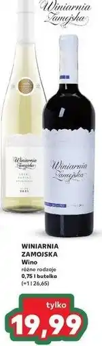 Kaufland Wino lekki agrest Winiarnia Zamojska oferta