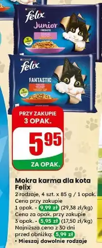 Dino Karma dla kota wołowina i kurczak Purina Felix Fantastic oferta
