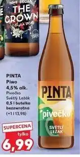 Kaufland Piwo pivecko svetly lezak Pinta oferta