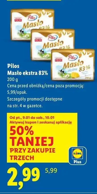 Masło Pilos Masło ekstra 83%