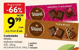 Intermarche Czekolada Wawel Brownie z Malinami wybrane rodzaje oferta