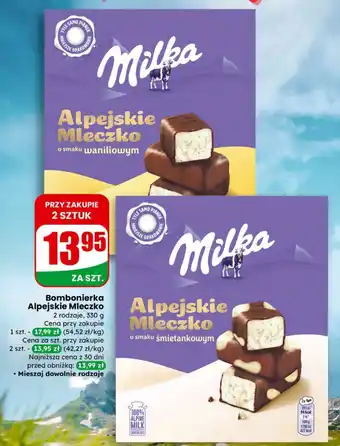 Bombonierka Alpejskie Mleczko o smaku śmietankowym