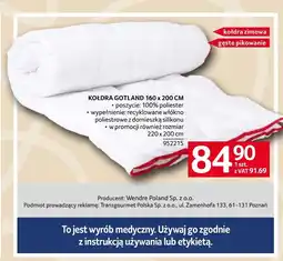 Selgros Kołdra Wendre oferta