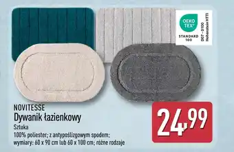 ALDI Dywanik łazienkowy Novitesse oferta