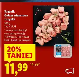 Lidl Gulasz wieprzowy Rzeźnik oferta
