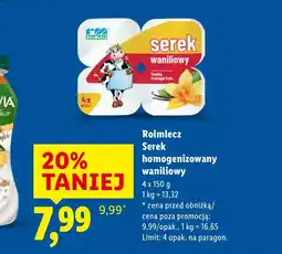 Lidl Serek homogenizowany Rolmlecz oferta