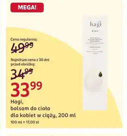 Rossmann Balsam do ciała Hagi oferta
