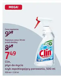 Rossmann Płyn do mycia szyb Clin oferta