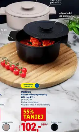 Lidl Garnek z pokrywką Masterpro oferta