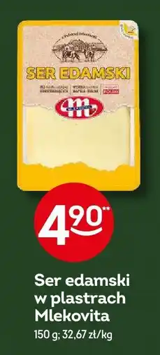 Żabka Ser edamski w plastrach Mlekovita oferta