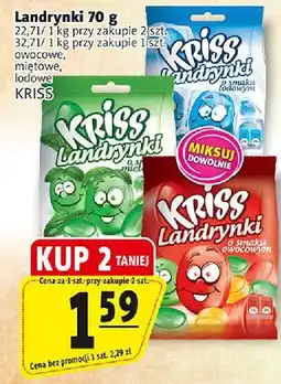 Prim Market Landrynki 70g KRISS - owocowe, miętowe, lodowe oferta