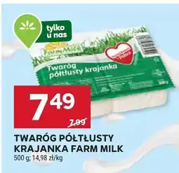 Stokrotka Twaróg półtłusty krajanka Farm Milk oferta