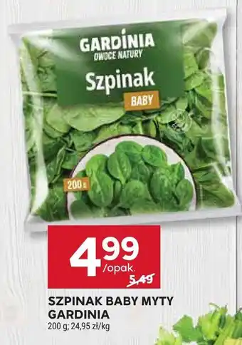 Szpinak baby myty Gardinia