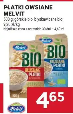 Stokrotka Płatki owsiane Melvit bio, błyskawiczne bio oferta
