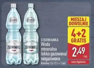 ALDI CISOWIANKA Woda mineralna lekko gazowana/niegazowana oferta