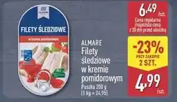 ALDI Almare Filety śledziowe w kremie pomidorowym oferta