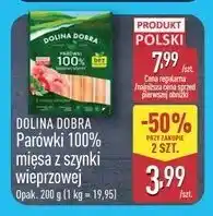 ALDI Parówki 100% mięsa z szynki wieprzowej DOLINA DOBRA oferta