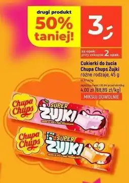 Dealz Cukierki do żucia super żujki o smaku pomarańczowym Chupa Chups oferta