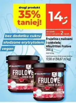 Dealz Krem czekoladowy z malinami Allnutrition Frulove oferta