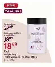 Rossmann Hagi, zmiękczająco-relaksująca sól do stóp oferta