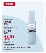 Rossmann Miss So...?, dezodorant perfumowany w sprayu oferta