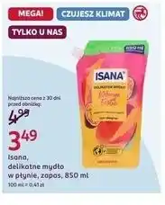 Rossmann Isana, delikatne mydło w płynie, zapas oferta