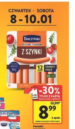 Intermarche Parówki Tarczyński z szynki oferta