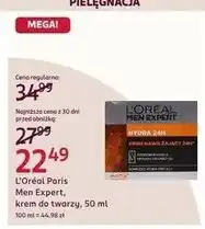 Rossmann Krem do twarzy intensywnie nawilżajacy L'oreal Men Expert Hydra 24H oferta