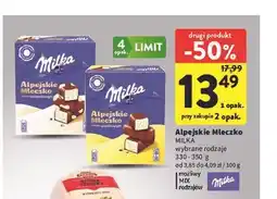 Intermarche Alpejskie Mleczko MILKA oferta