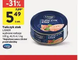 Intermarche Tuńczyk stek LISNER oferta