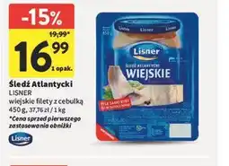 Intermarche Śledź Atlantycki wiejskie filety z cebulką LISNER oferta